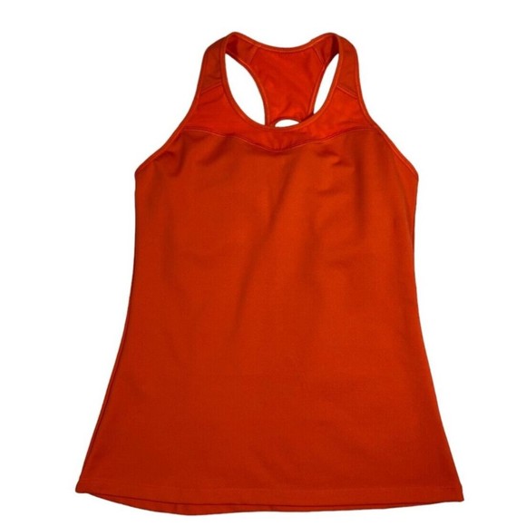 Athleta Women Size S Orange Tank Top With Built in Bra - Picture 3 of 10